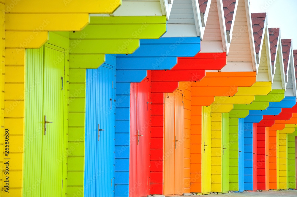 Obraz premium Scarborough Beach Huts