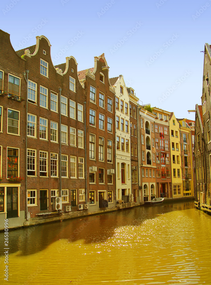 Amsterdam, Netherlands, channel houses - summer 2010