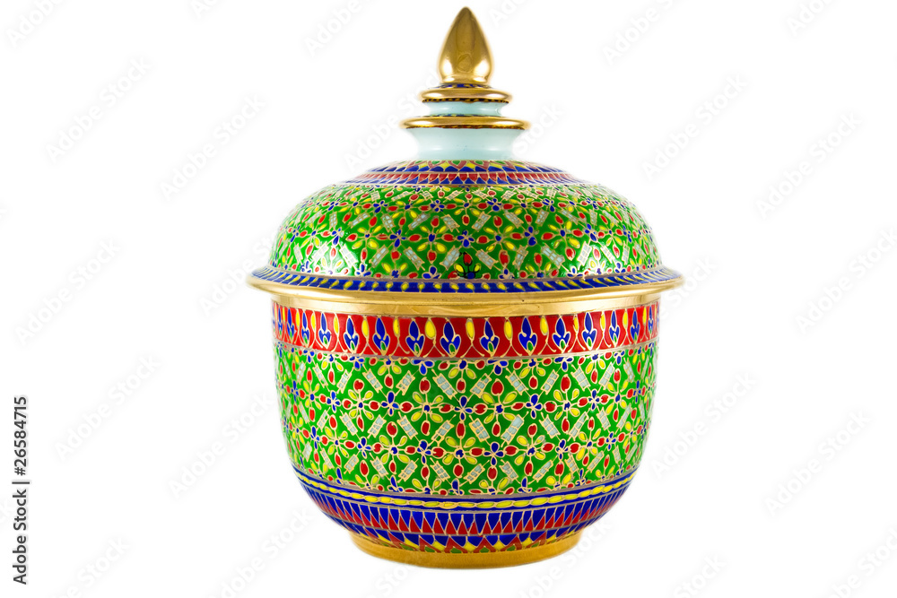 traditional porcelain thai style art