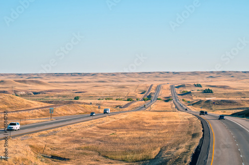 Interstate 25 in Wyoming, USA