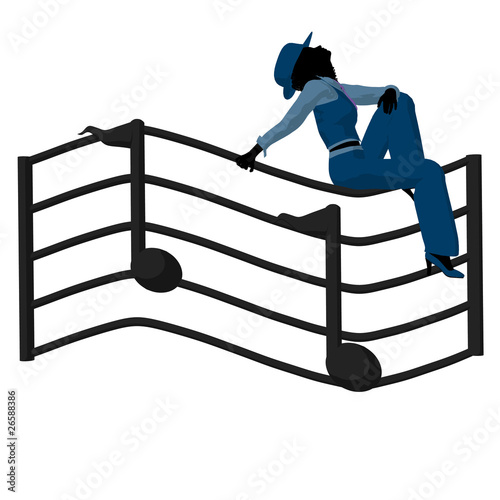 African American Jazz Musician Illustration