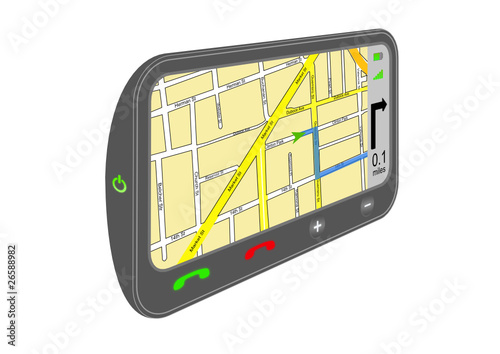 Navigation black 3D