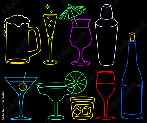 Neon bar collection
