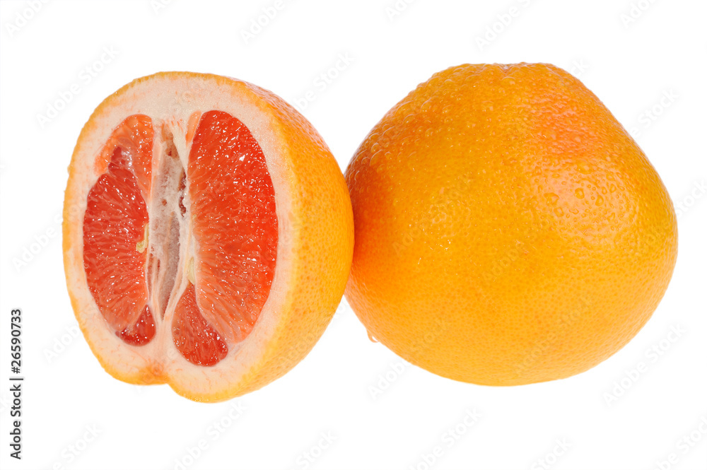 Grapefruit on white background Grapefruit on white background
