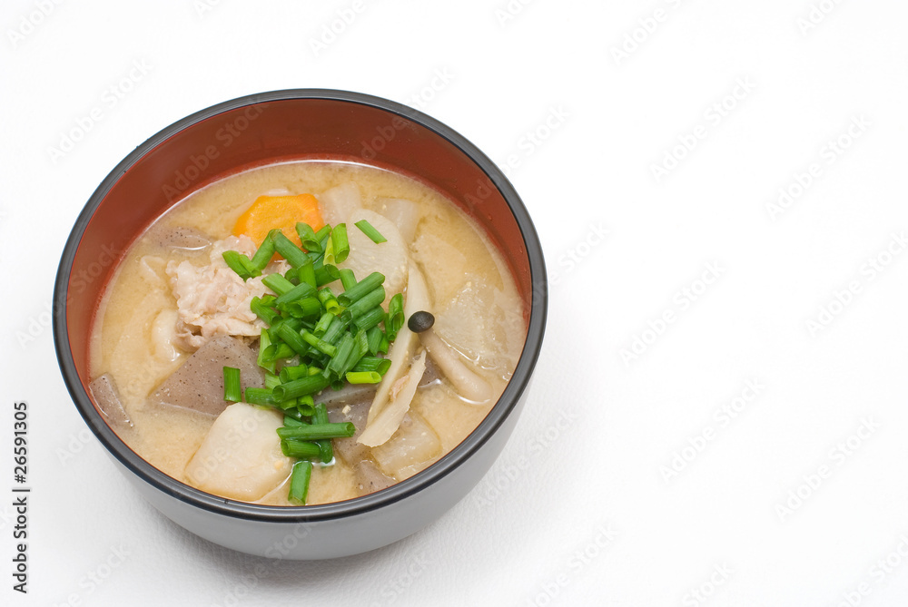 豚汁・中丼どんぶり盛り