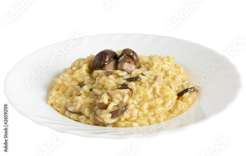 risotto with mushrooms - risotto con funghi porcini