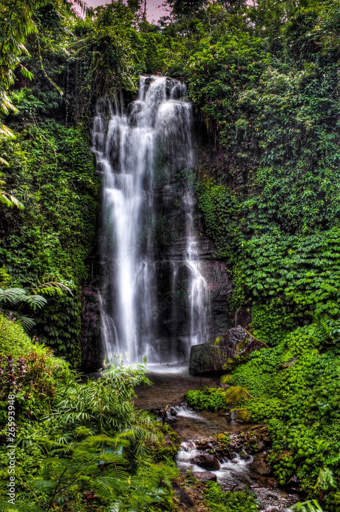 Silver waterfall