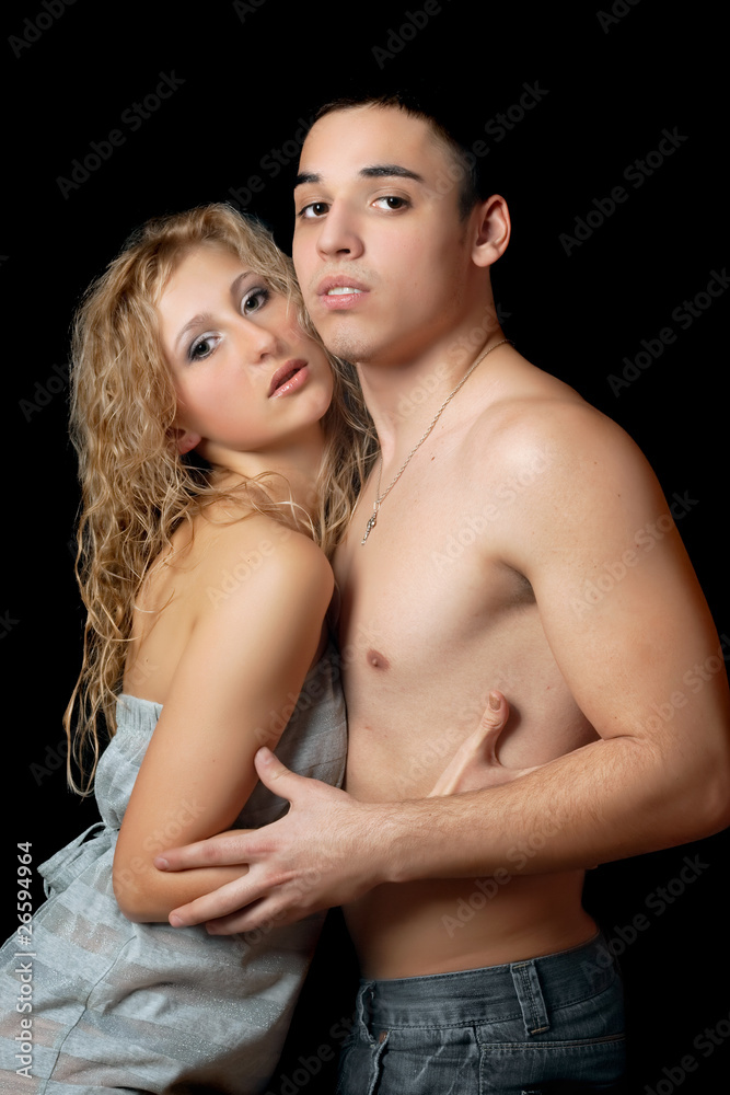 Portrait of a passionate attractive young couple Portrait of a passionate attractive young couple