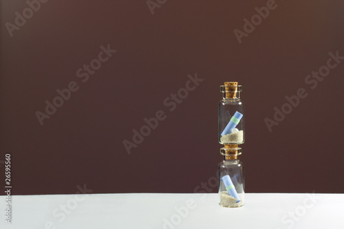 Souvenir glass bottles