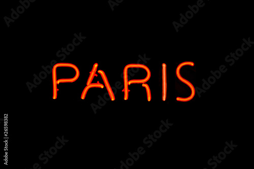 Paris neon sign