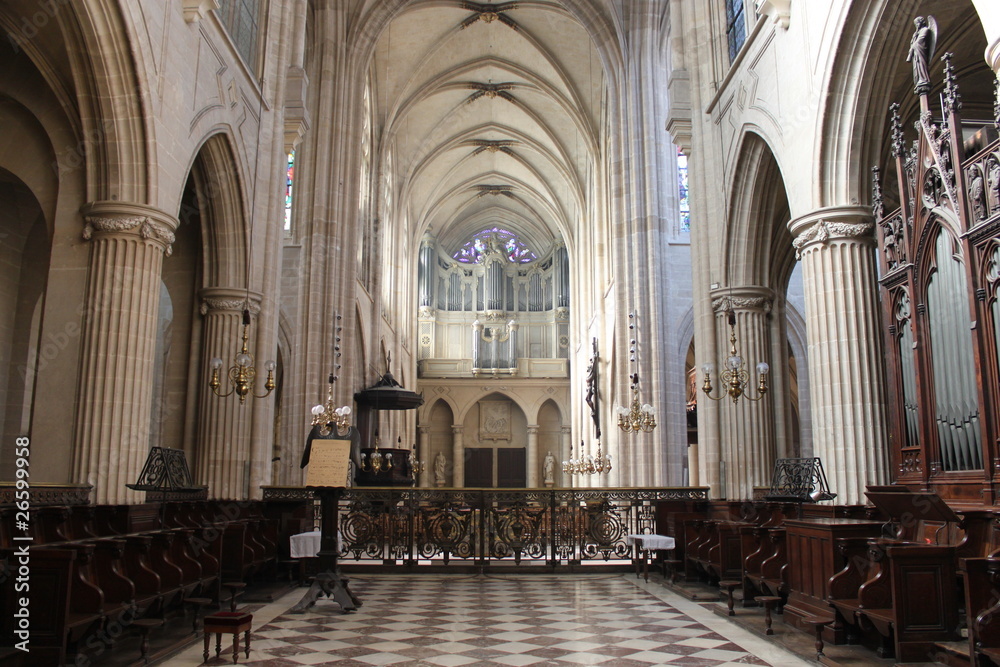 Nef de l'église Saint Germain l'Auxerrois à Paris
