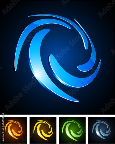 Color vibrant emblems.