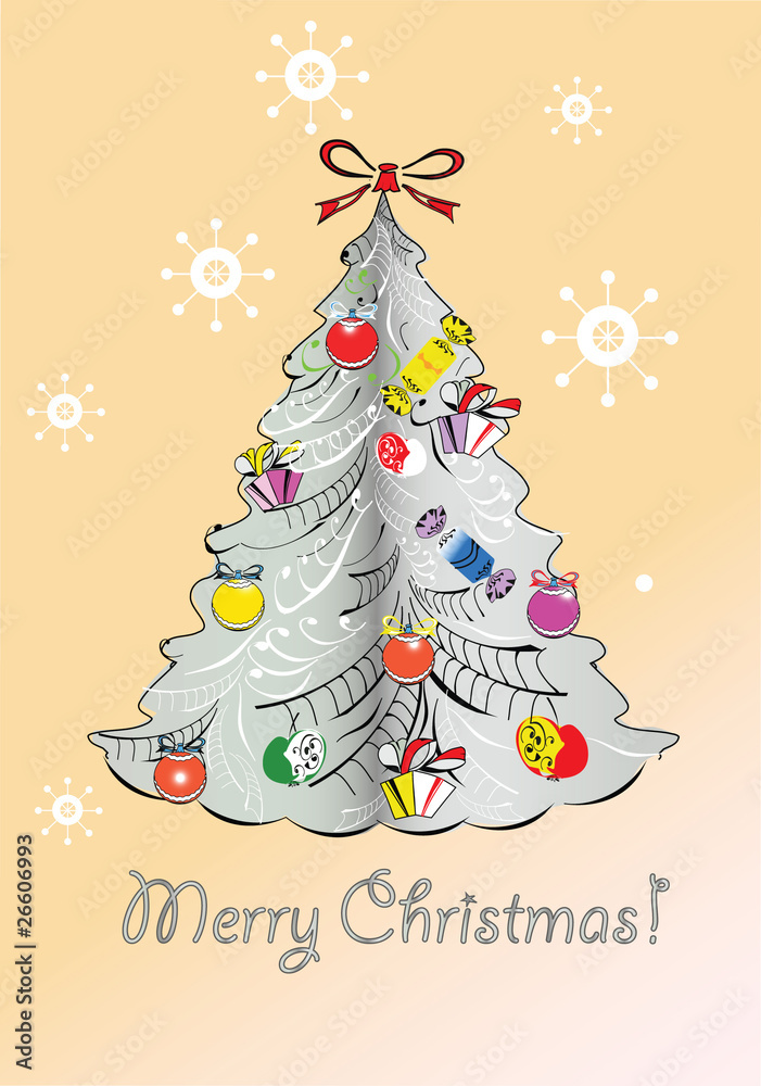 Silver Christmas tree Silver Christmas tree