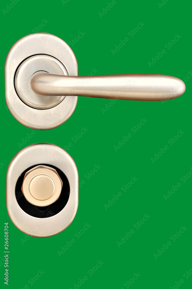 Maniglia e serrature di una porta blindata Maniglia e serrature di una porta blindata
