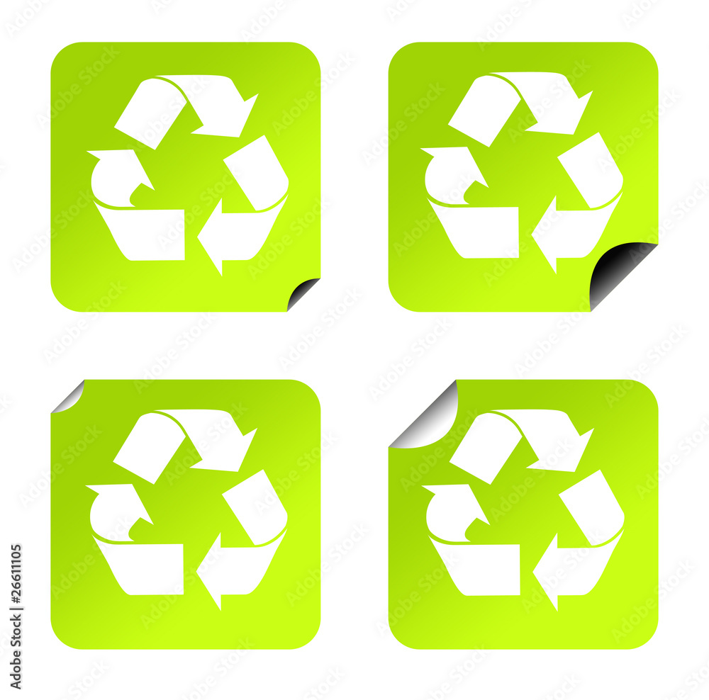 Obraz premium Recycling stickers
