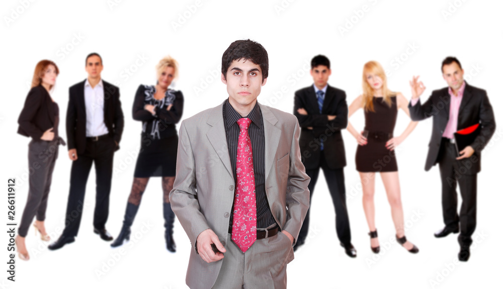 Business team isolated