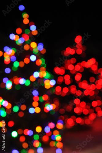 Defocused Christmas Tree Lights