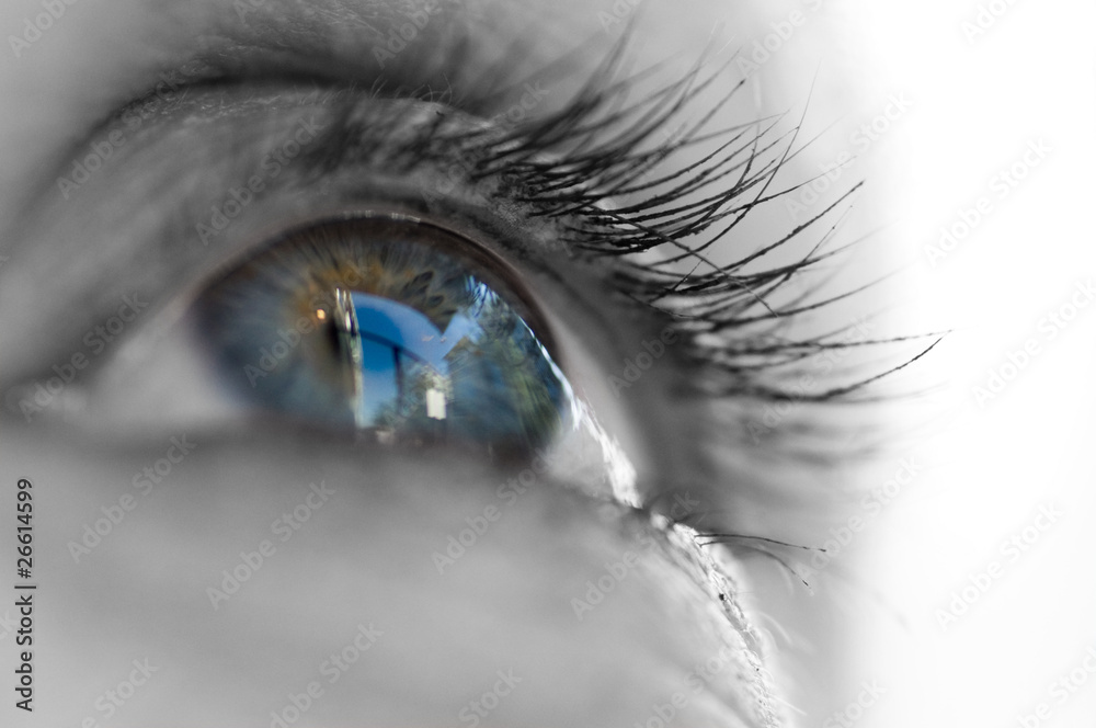 Obraz premium regard bleu
