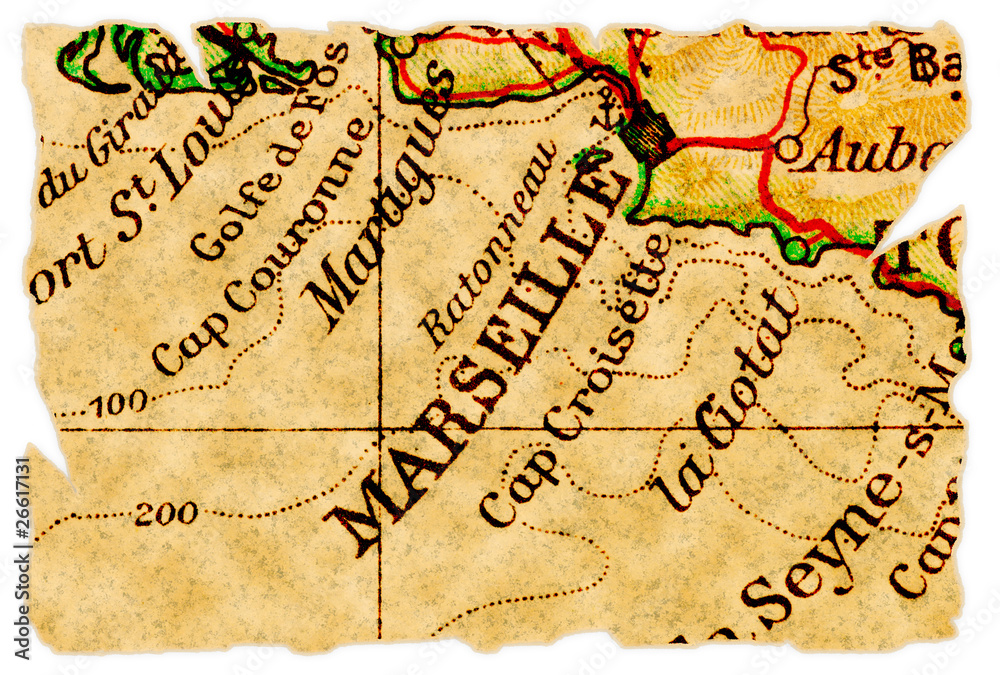 Marseille old map