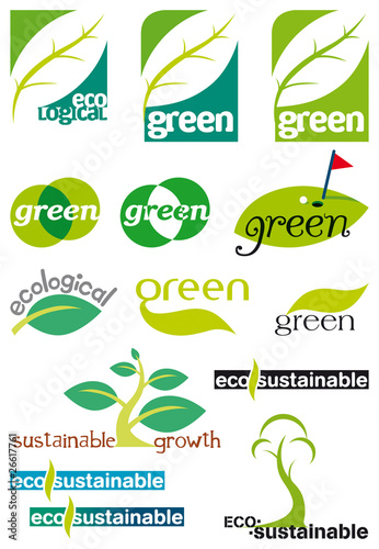 green/ecological  logos
