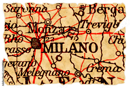 Milan old map