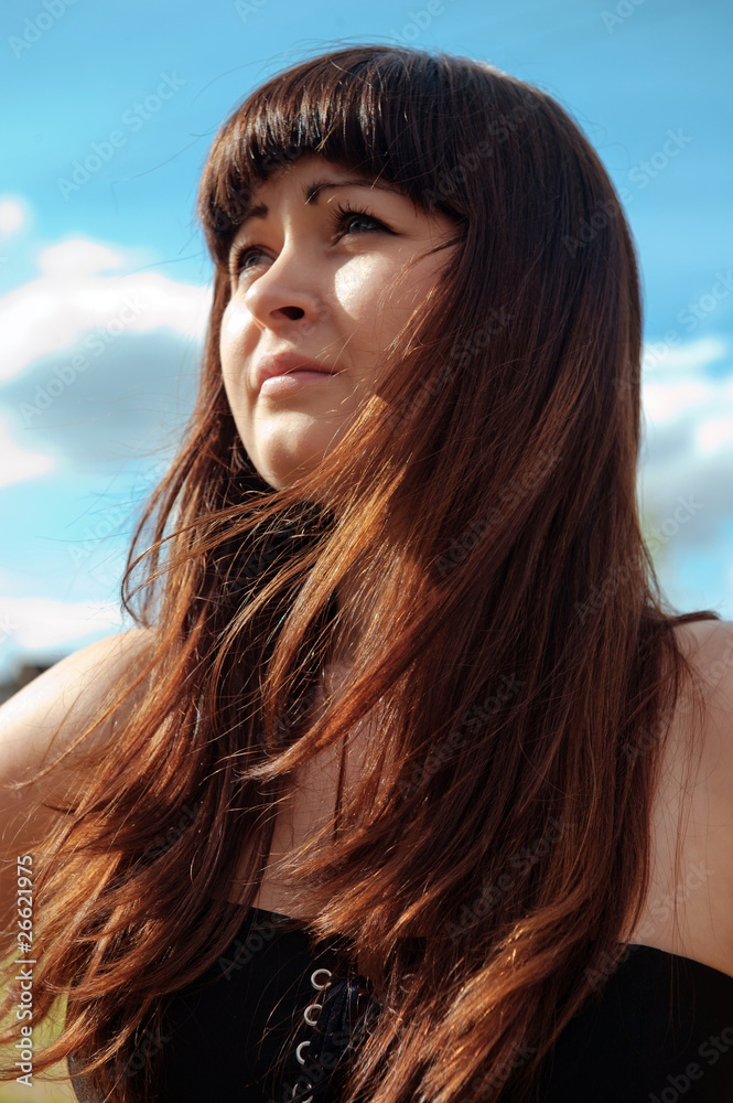 Portrait of beauty girl. Portrait of beauty girl.