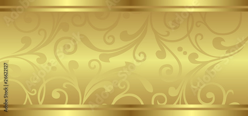 Golden Flower - Wedding Card