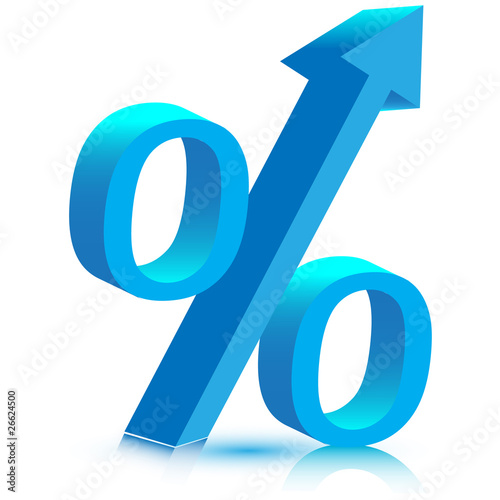 Percentage Sign.Vector photo