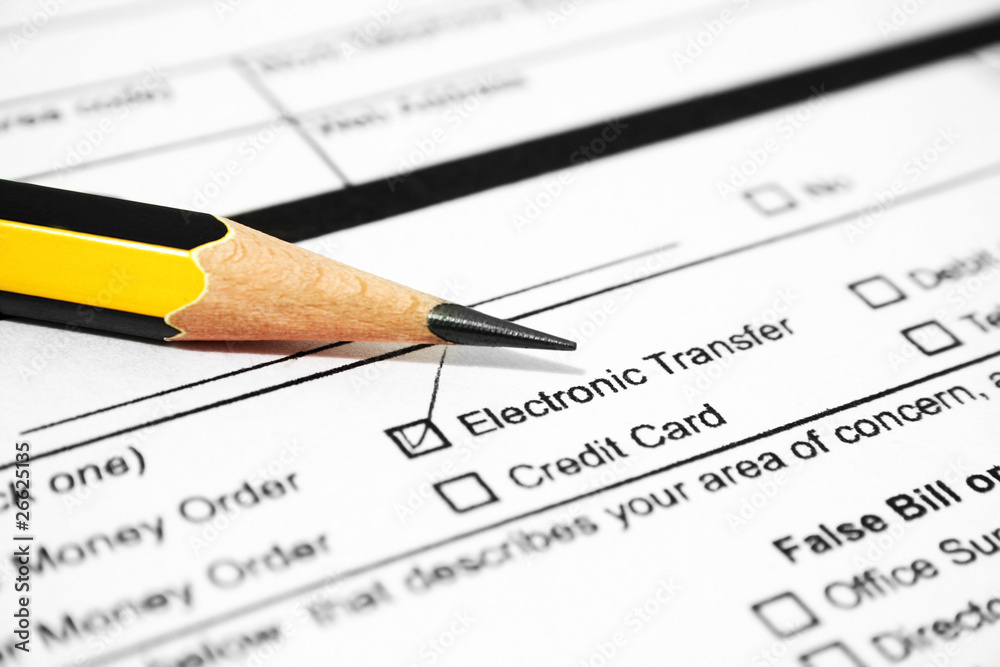 Money order - checked electronic transfer Money order - checked electronic transfer