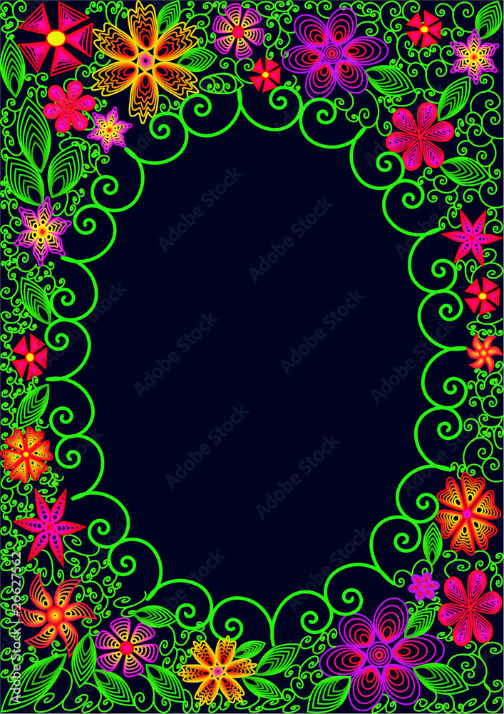 vertical background with flower