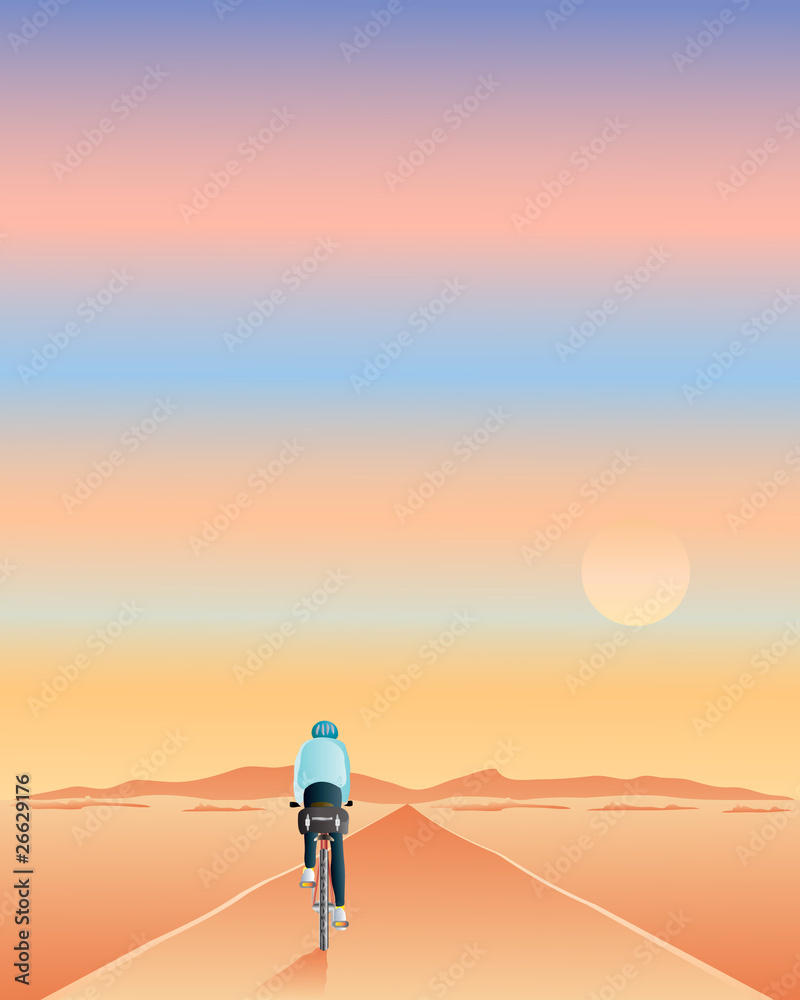 riding towards the sun