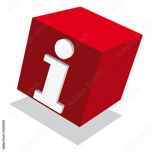Red Info Cube