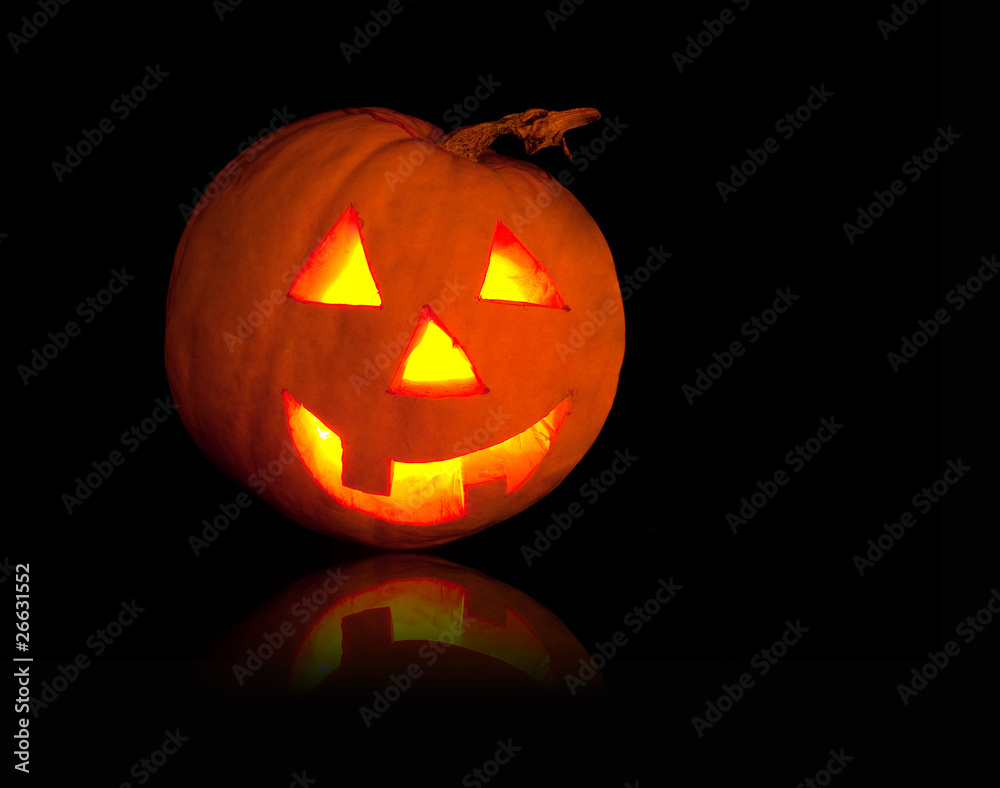 Funny shining pumpkin Funny shining pumpkin