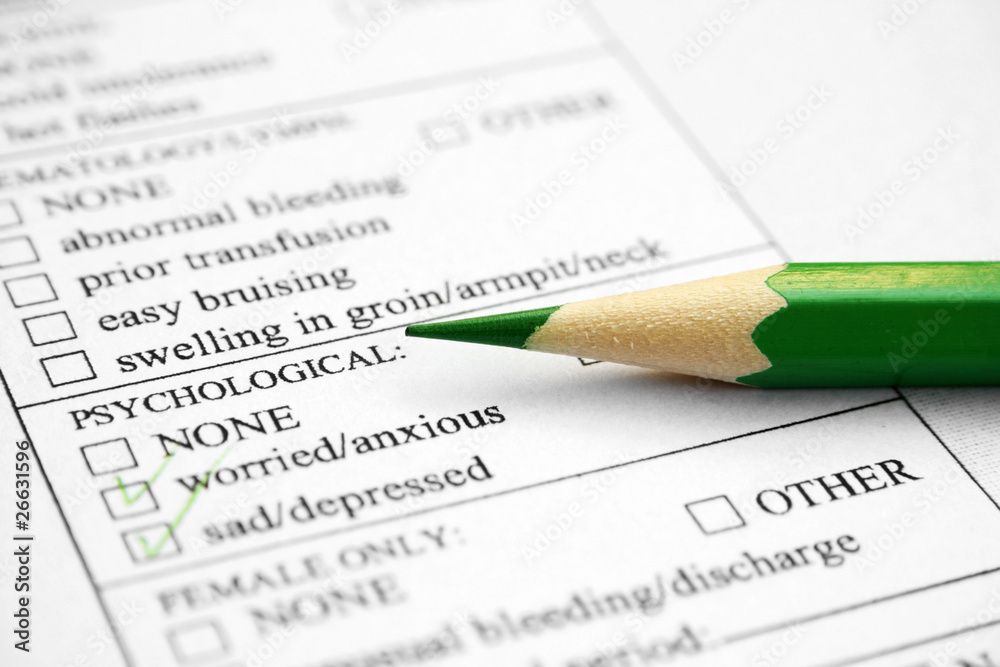 Health history form Health history form