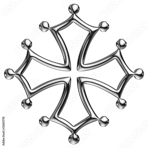 Croix Occitane de chrome