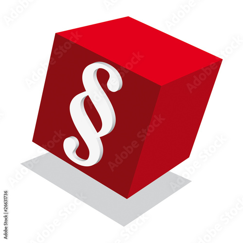 Red Law Cube