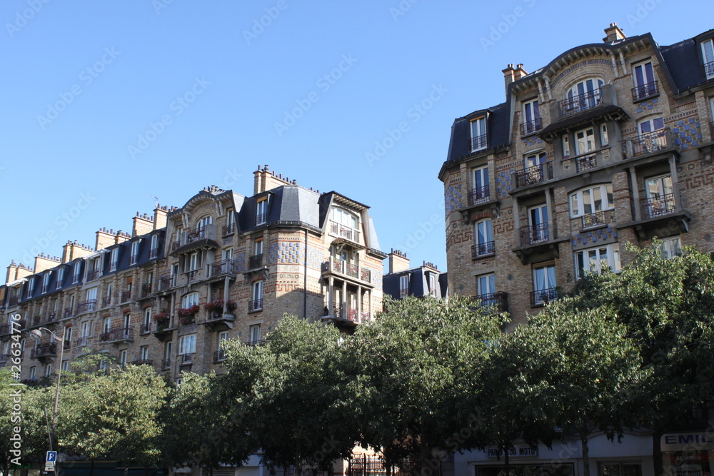 Immeuble du quartier Maison-Blanche à Paris