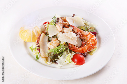 Shrimp and seafood slice
