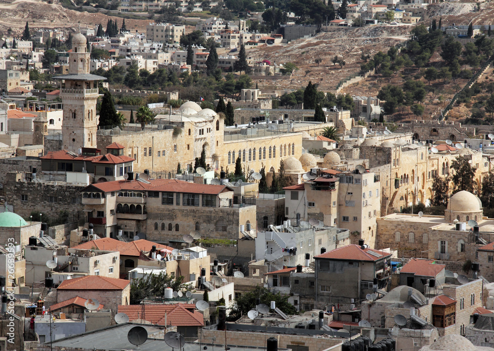 Old city of Jerusalem. West Bank. Muslim Quarter