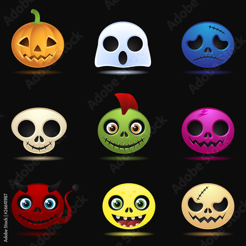 Halloween monster icons Vol. 1