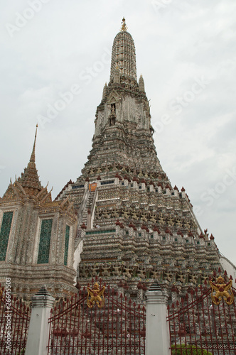 Old pagpda in temple at Bangkok, Thailand. photo