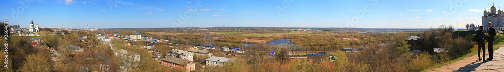 Panorama of the Vladimir city. Russia