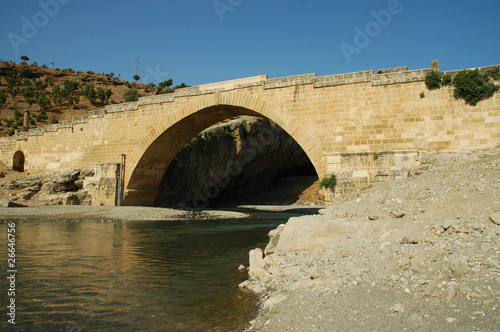 The Cendere bridge in Nemrut, Turkey, built in roman period photo