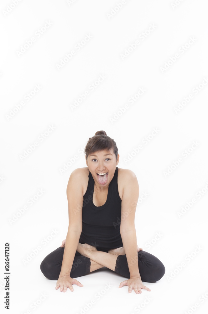 laughing relax post by Asian Yoga Training Master laughing relax post by Asian Yoga Training Master
