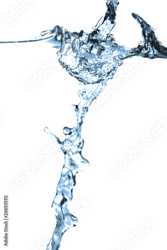 water splash isolated on the white background.