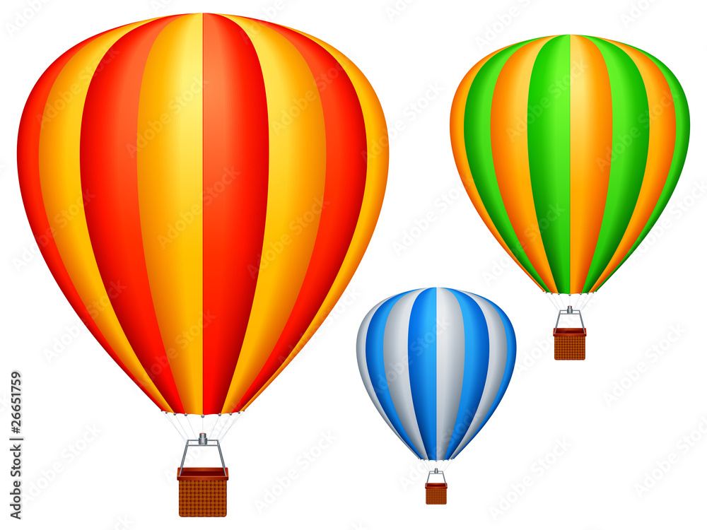 Fototapeta premium Hot air balloons.