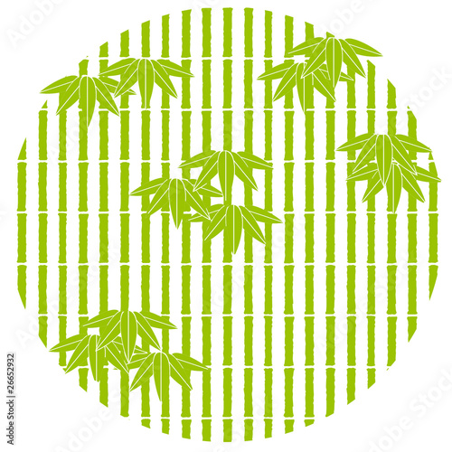 笹竹文背景