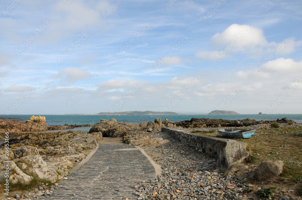 Slipway of Harbour at Bordeaux on Guernsey