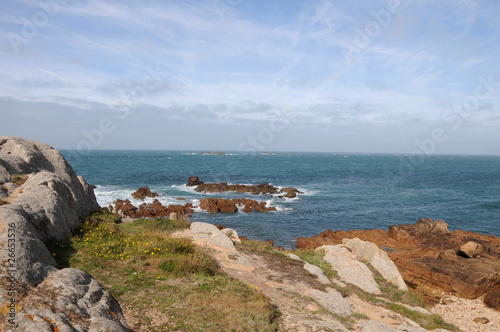 Coastline at Les Grandes Rocques, Guernsey photo