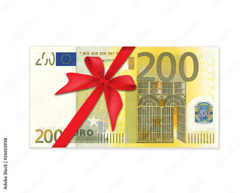 200-Euro Gutschein – Stock-Illustration | Adobe Stock